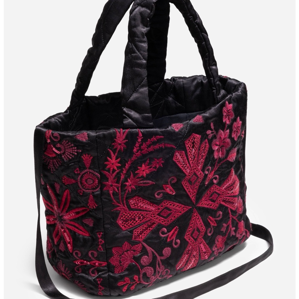 JOHNNY WAS QUILTED TOTE BAG - Picture 3 of 5